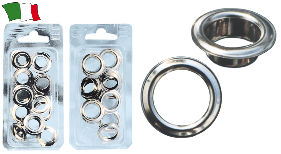 NICKEL PLATED BRASS GROMMETS