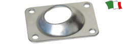 STAINLESS STEEL AISI 316 60° rectangular base.